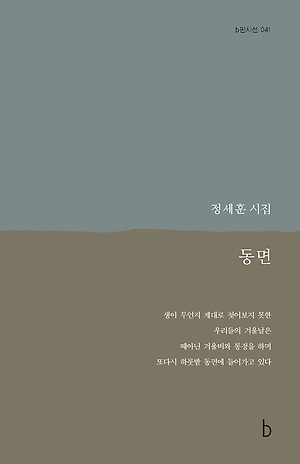 ▲ 동면, 정세훈 지음, 도서출판b, 135쪽, 1만원